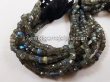 Labradorite Faceted Cube Beads